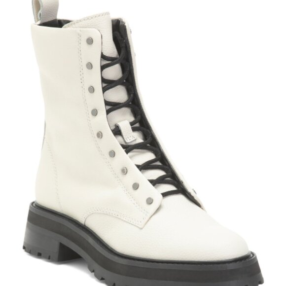 NEW DOLCE VITA Leather Ranier Booties in off white for women 925 4t2 - Picture 7 of 7